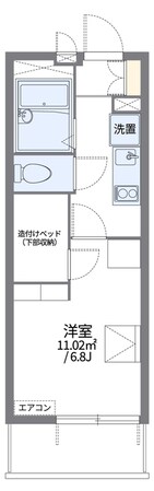 レオパレス西ノ京円町の物件間取画像